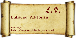 Lukácsy Viktória névjegykártya
